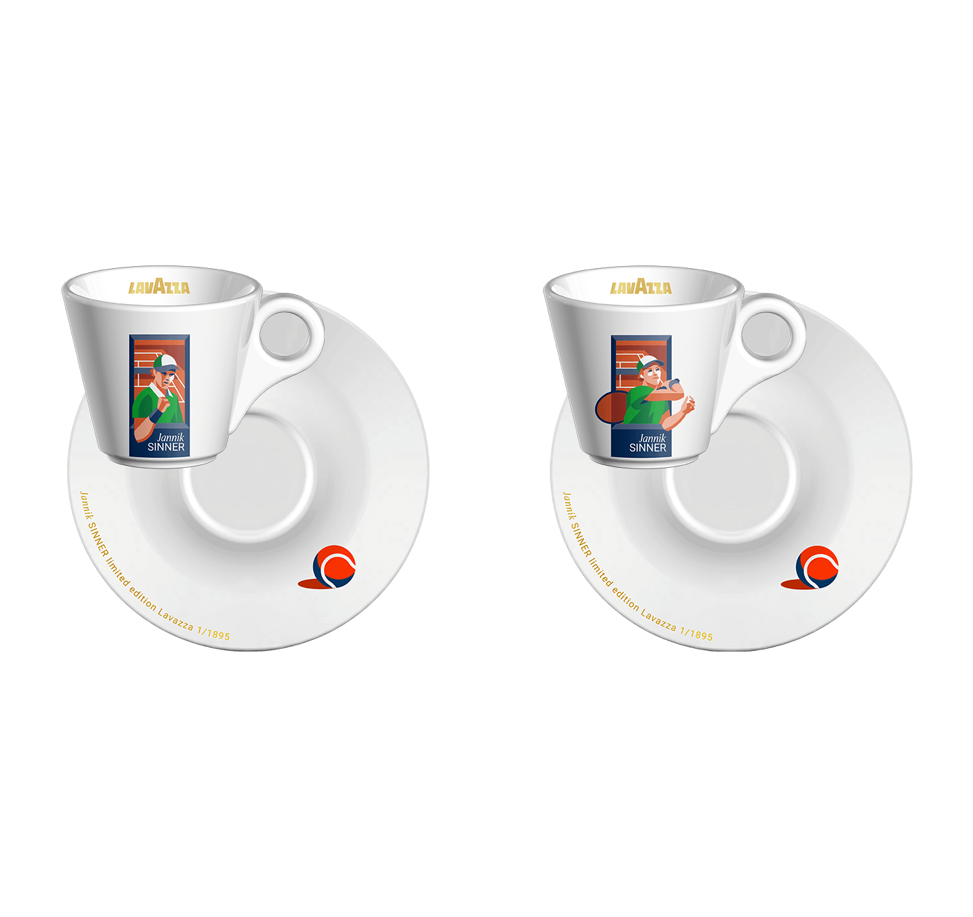 Espresso set Jannik Sinner - Gold edition Clay